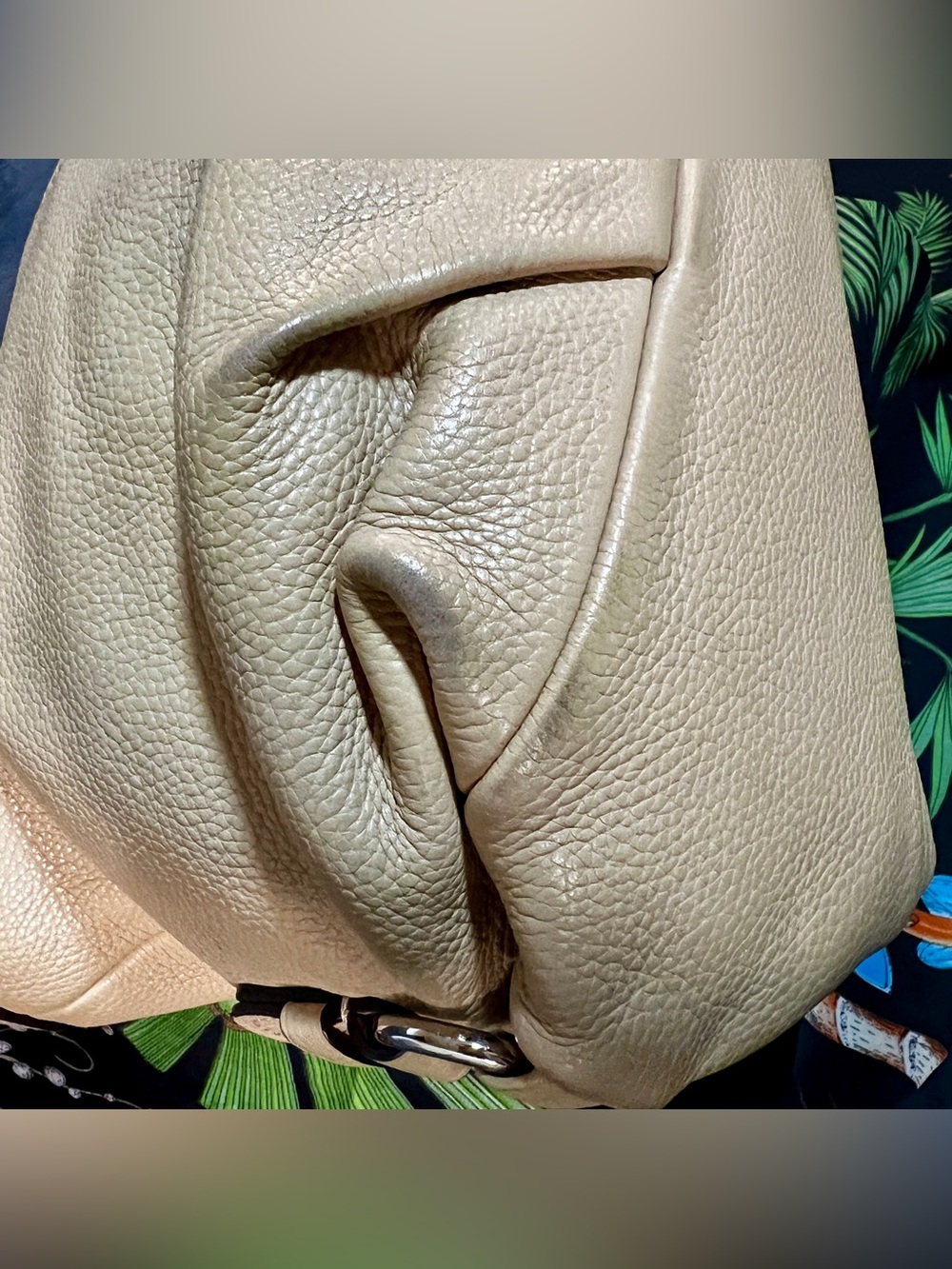 Coach Y2K Beige Pebbledâ Leather Soho Duffel Convertible Shoulder Bag F15064 - Picture 12 of 13